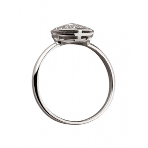 Золота каблучка з діамантами (01-200867811) фотографія