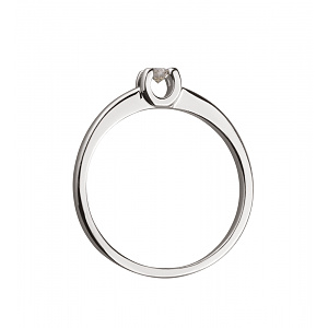 Золота каблучка з діамантом (2б_к-297) фотографія