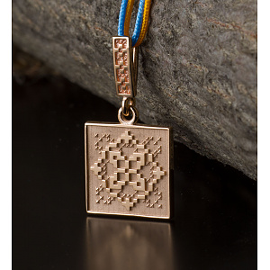 Золотой кулон «Удача» (1б_п-246) фотография