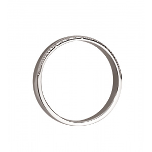 Золота обручка з діамантами (2б_к-308) фотографія