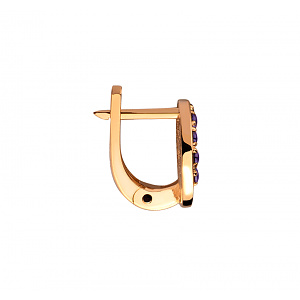 Золоті сережки з фіанітами (1б_с-282) фотографія