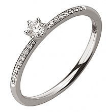 Золотое кольцо с бриллиантами (01-18385412)