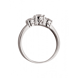 Золота каблучка з цирконієм куб. (01-200034212) фотографія