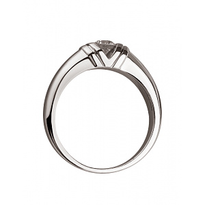Золотое кольцо с бриллиантом (01-200365412) фотография