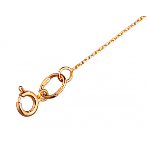 Золотое колье с цирконием куб. (01-200382812) фотография