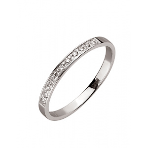 Золота каблучка з діамантами (01-200383712) фотографія