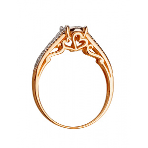 Золотое кольцо с бриллиантами (01-200449112) фотография