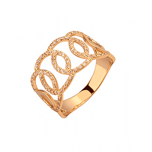 Золота каблучка з цирконієм куб. (01-200590112) фотографія