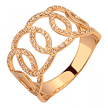 Золота каблучка з цирконієм куб. (01-200590112)