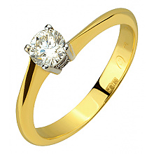 Золота каблучка з діамантом (01-200755412)