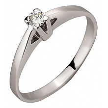 Золотое кольцо с бриллиантом (01-200761612)