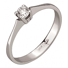 Золотое кольцо с бриллиантом (01-200788512)