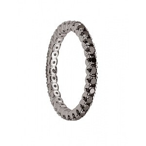 Золота каблучка з діамантами (01-200807512) фотографія