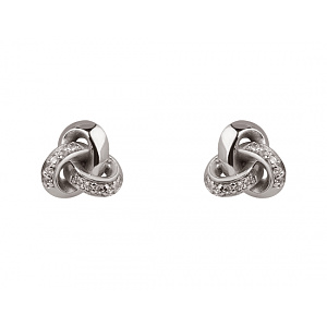 Золоті сережки з фіанітом (цирконієм куб.) (01-200851712) фотографія