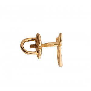 Золотые серьги с фианитами (1б_с-222) фотография