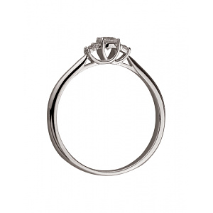 Золотое кольцо с цирконием куб. (01-200283113) фотография