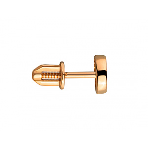 Золотые серьги с цирконием куб. (01-200369513) фотография