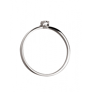 Золота каблучка з діамантом (01-200413813) фотографія