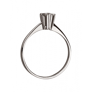 Золотое кольцо с бриллиантом (01-200462113) фотография