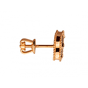 Золотые серьги с цирконием куб. (01-200547213) фотография