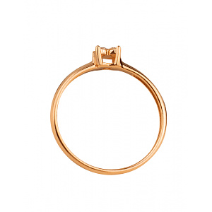 Золота каблучка з діамантами (01-200590113) фотографія