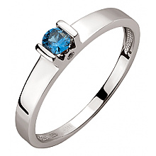 Золота каблучка з діамантами  та  корундом (01-200633413)