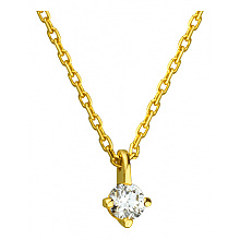 Золотое колье с бриллиантом (01-200761613)