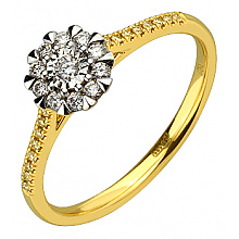 Золотое кольцо с бриллиантами (01-200819313)