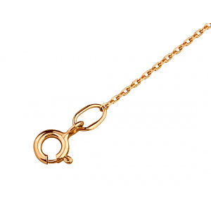 Золотое колье с фианитом (цирконием куб.) (01-200838313) фотография