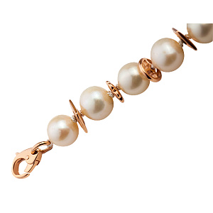 Золотий браслет з перлинами (1б_б-001) фотографія