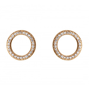 Золотые серьги с бриллиантами (1б_с-178) фотография