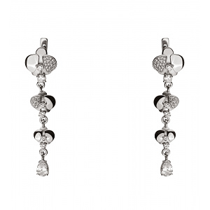 Золоті сережки з фіанітами (2б_с-268) фотографія