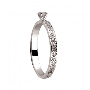 Золотое кольцо с бриллиантом (2б_к-329) фотография