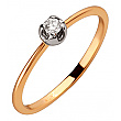 Золотое кольцо с бриллиантом 01-200175314 фотография 1
