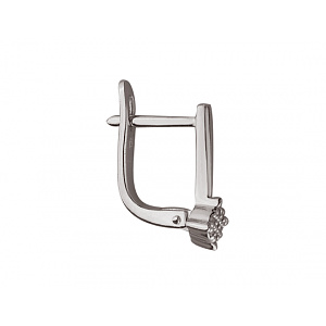 Золотые серьги с цирконием куб. (01-200202514) фотография