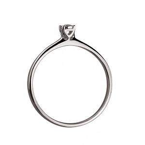 Золота каблучка з діамантом (01-200343514) фотографія