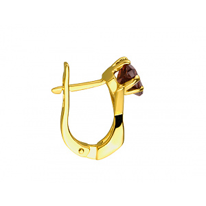 Золоті сережки з гранатами (01-200422714) фотографія