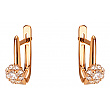 Золоті сережки з фіанітом (цирконієм куб.) 01-200805914 фотографія 1