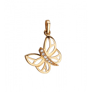 Золотой кулон с бриллиантами (1б_п-061) фотография