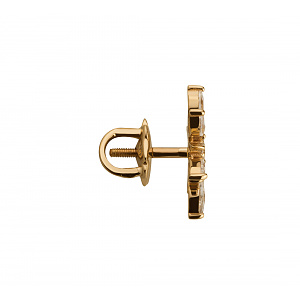 Золоті сережки з фіанітами  та  цирконіями (1б_с-232) фотографія