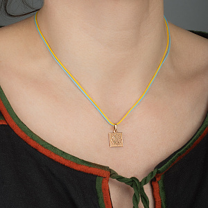 Золотий кулон «Удача» (1б_п-266) фотографія