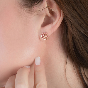 Золотые серьги с фианитами (кубическим цирконием) (1б_с-282) фотография