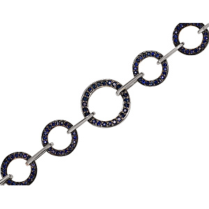 Золотий браслет з сапфірами (11б-024) фотографія