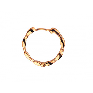 Золоті сережки з цирконієм куб. (01-200104715) фотографія