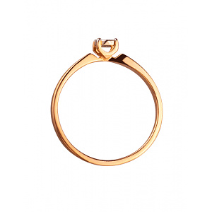 Золотое кольцо с бриллиантом (01-200191415) фотография