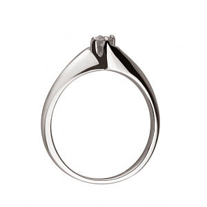 Золота каблучка з діамантом (01-200395315) фотографія