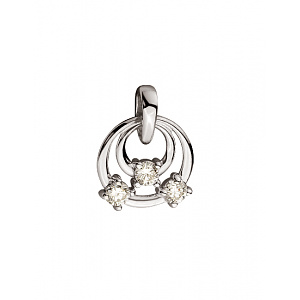 Золотой кулон с бриллиантами (01-200535115) фотография