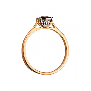 Золота каблучка з діамантами (01-200563515) картинка Золота каблучка з діамантами (01-200563515) фотографія