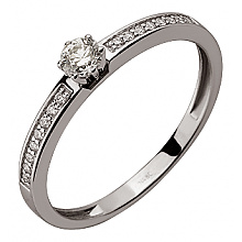 Золота каблучка з діамантами (01-200569615)