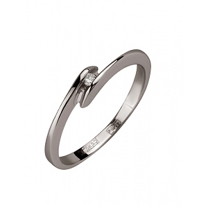 Золотое кольцо с бриллиантом (01-200603015) фотография